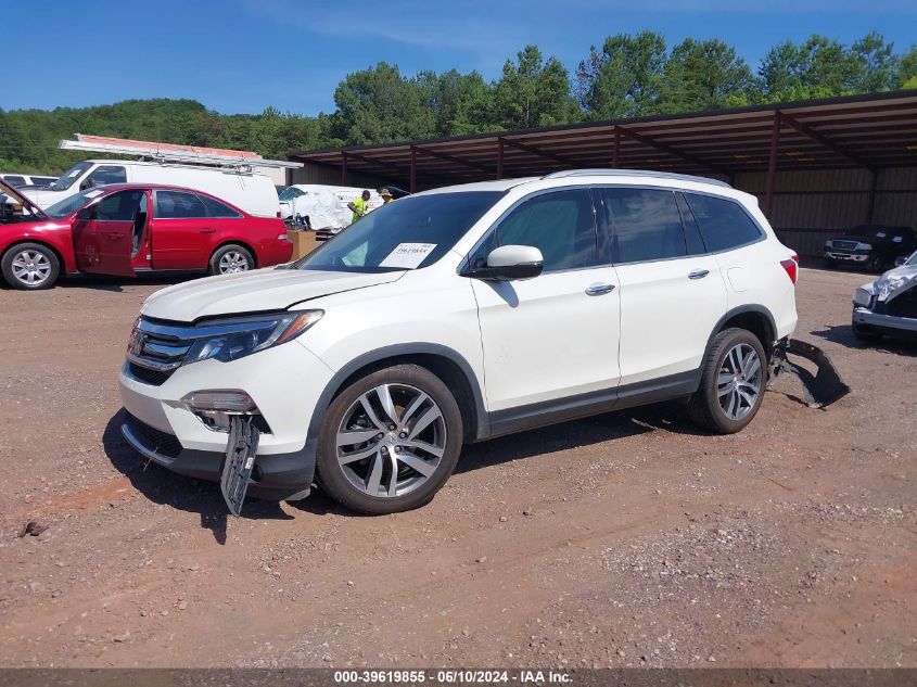 2017 Honda Pilot Touring VIN: 5FNYF5H96HB034538 Lot: 39619855