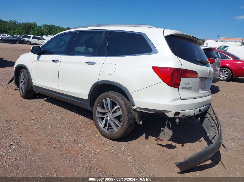 2017 Honda Pilot Touring VIN: 5FNYF5H96HB034538 Lot: 39619855