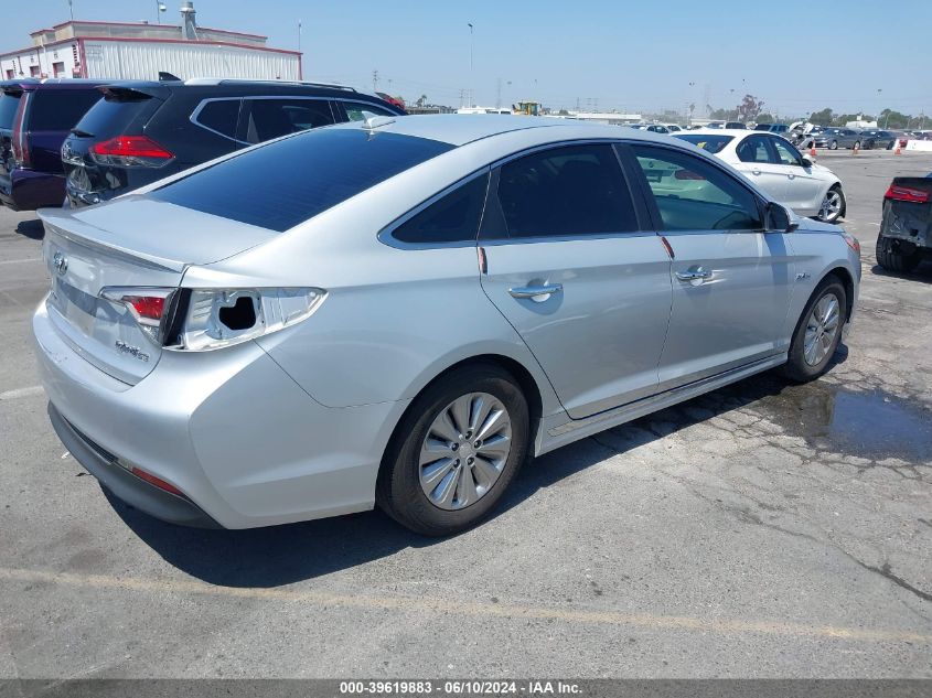 2016 Hyundai Sonata Hybrid Se VIN: KMHE24L1XGA040372 Lot: 39619883