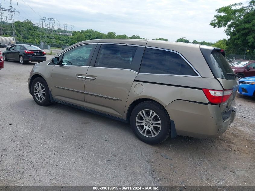 2011 Honda Odyssey Ex-L VIN: 5FNRL5H66BB077335 Lot: 39619915