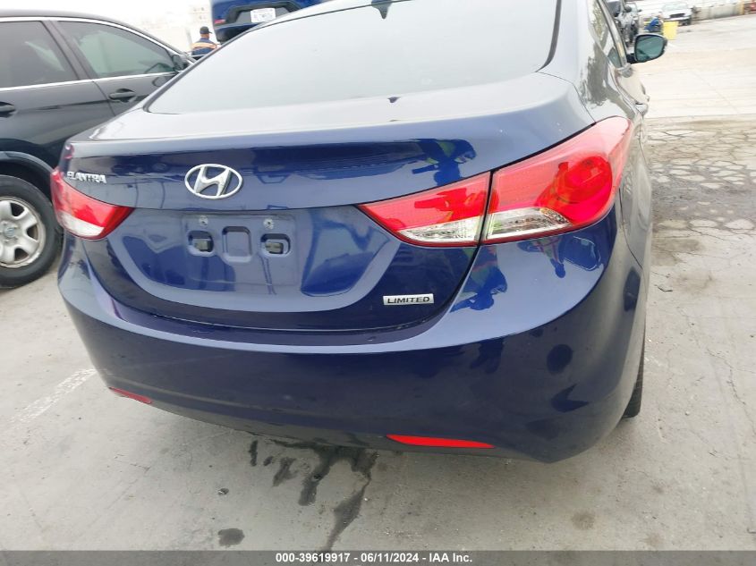 2013 Hyundai Elantra Limited VIN: 5NPDH4AE8DH451438 Lot: 39619917