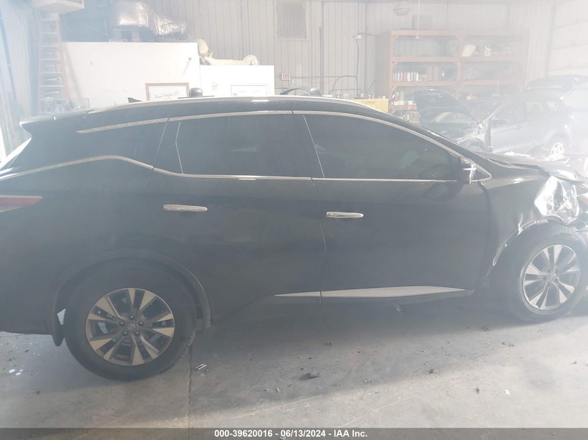 2015 Nissan Murano Sl VIN: 5N1AZ2MH0FN226407 Lot: 39620016