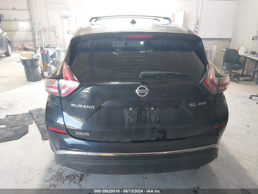 2015 Nissan Murano Sl VIN: 5N1AZ2MH0FN226407 Lot: 39620016