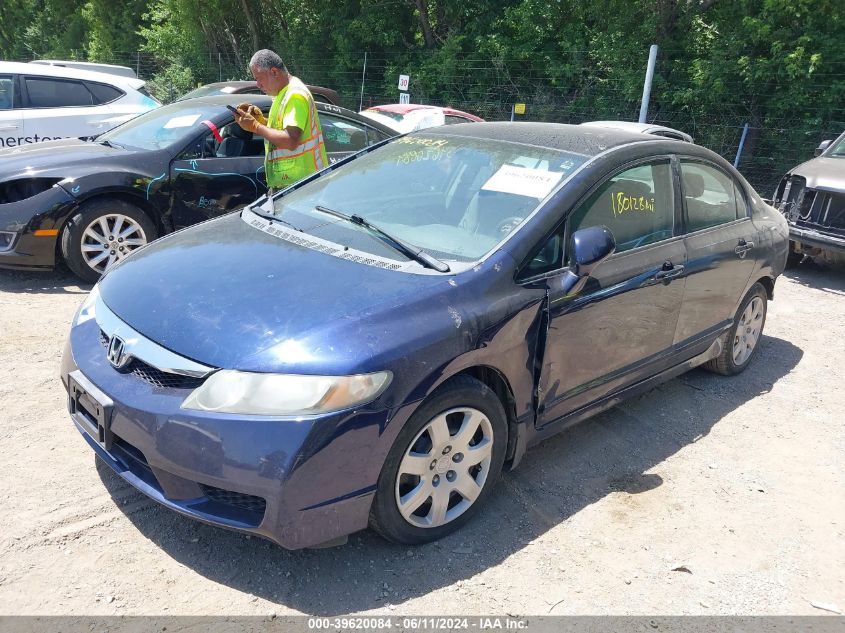 2010 Honda Civic Sdn Lx VIN: 2HGFA1F56AH556408 Lot: 39620084