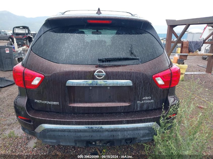 2019 Nissan Pathfinder Platinum VIN: 5N1DR2MM5KC603037 Lot: 39620099