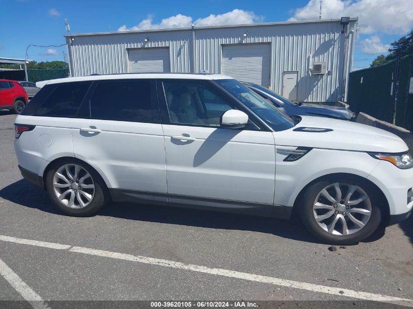 2015 Land Rover Range Rover Sport 3.0L V6 Supercharged Hse VIN: SALWR2VF9FA615814 Lot: 39620105