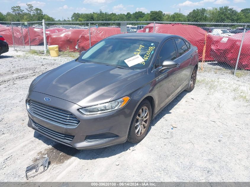 2015 Ford Fusion S VIN: 3FA6P0G72FR300744 Lot: 39620108