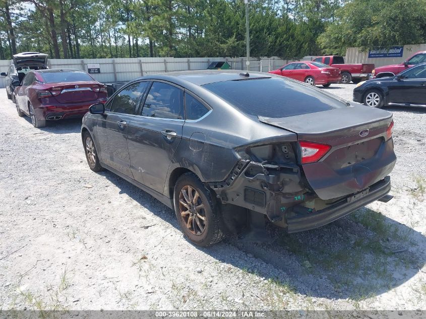 2015 Ford Fusion S VIN: 3FA6P0G72FR300744 Lot: 39620108