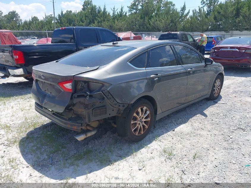 2015 Ford Fusion S VIN: 3FA6P0G72FR300744 Lot: 39620108