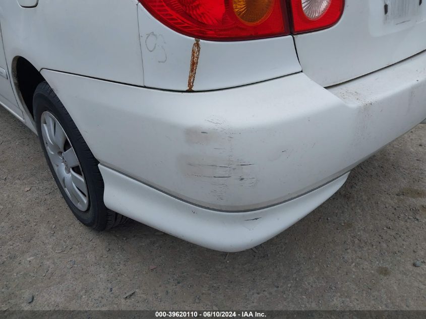 2003 Toyota Corolla Le VIN: JTDBR32E332012578 Lot: 39620110