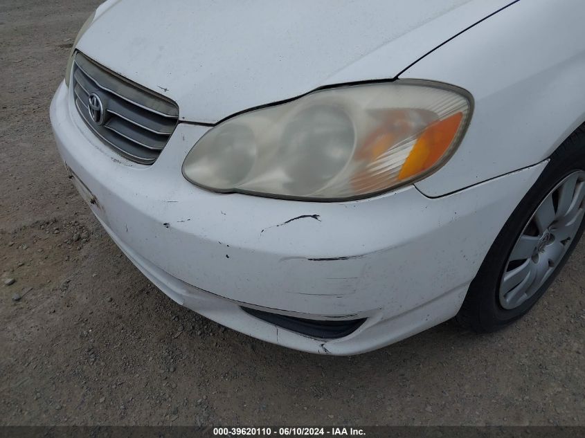 2003 Toyota Corolla Le VIN: JTDBR32E332012578 Lot: 39620110