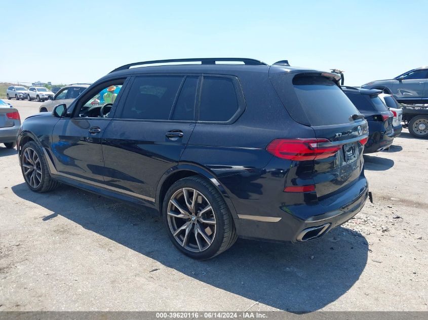 2021 BMW X7 M50I VIN: 5UXCX6C01M9G29454 Lot: 39620116