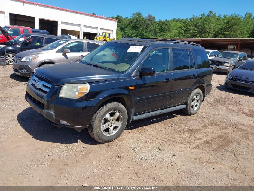 2006 Honda Pilot Ex-L VIN: 5FNYF18626B006697 Lot: 39620130