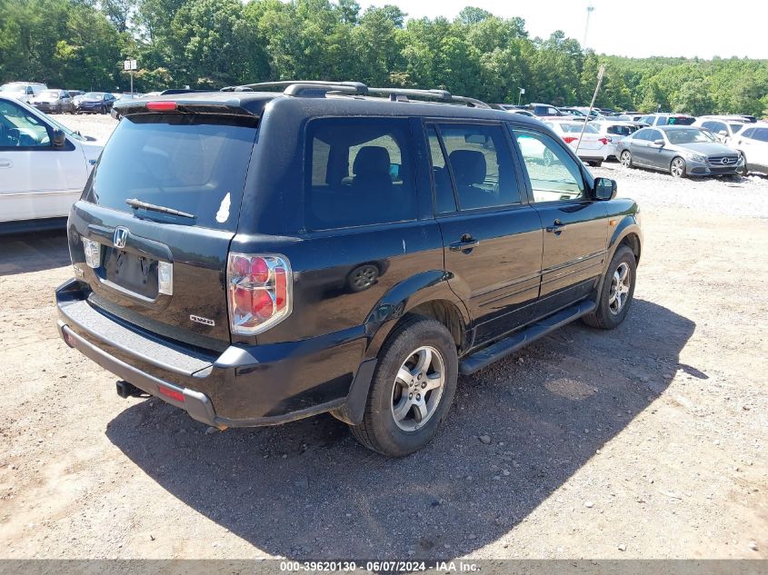 2006 Honda Pilot Ex-L VIN: 5FNYF18626B006697 Lot: 39620130