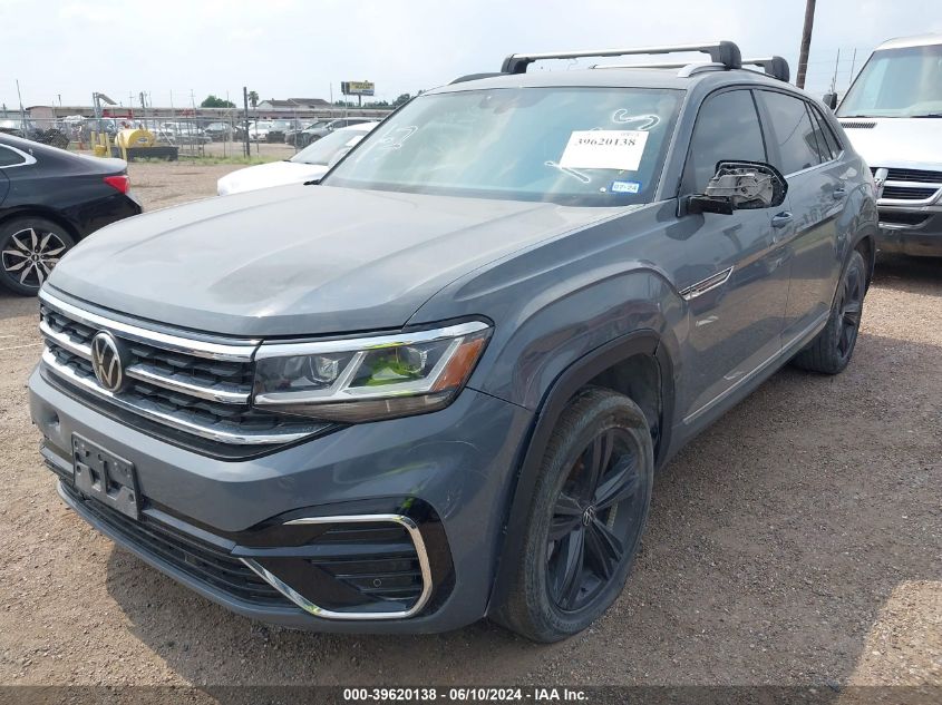 2021 Volkswagen Atlas Cross Sport 3.6L V6 Se W/Technology R-Line VIN: 1V2PE2CA6MC226823 Lot: 39620138