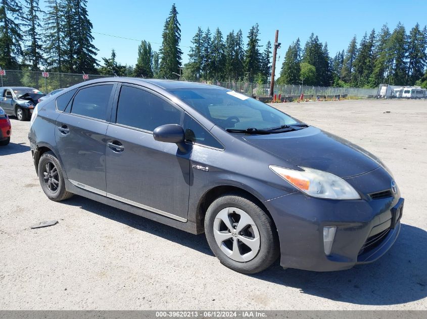 2013 Toyota Prius Three VIN: JTDKN3DU8D5635629 Lot: 39620213