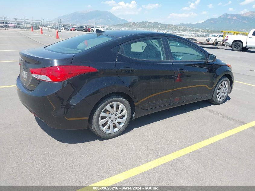 2012 Hyundai Elantra Gls (Ulsan Plant) VIN: KMHDH4AE6CU370521 Lot: 39620216