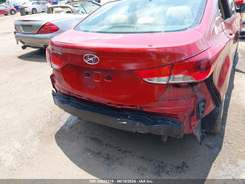 2012 Hyundai Elantra Gls (Ulsan Plant) VIN: KMHDH4AE1CU290897 Lot: 39620218