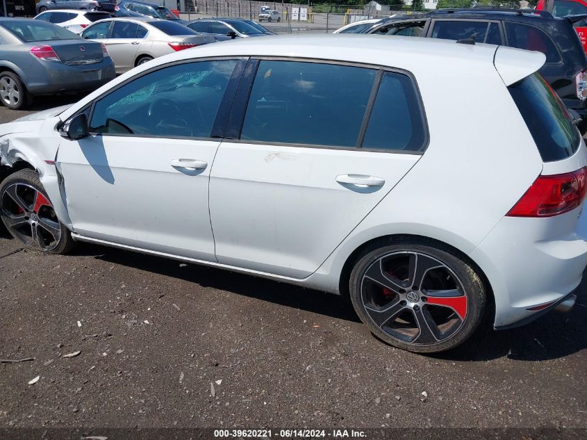 2015 Volkswagen Golf Gti 2.0T S 4-Door VIN: 3VW4T7AU3FM004288 Lot: 39620221