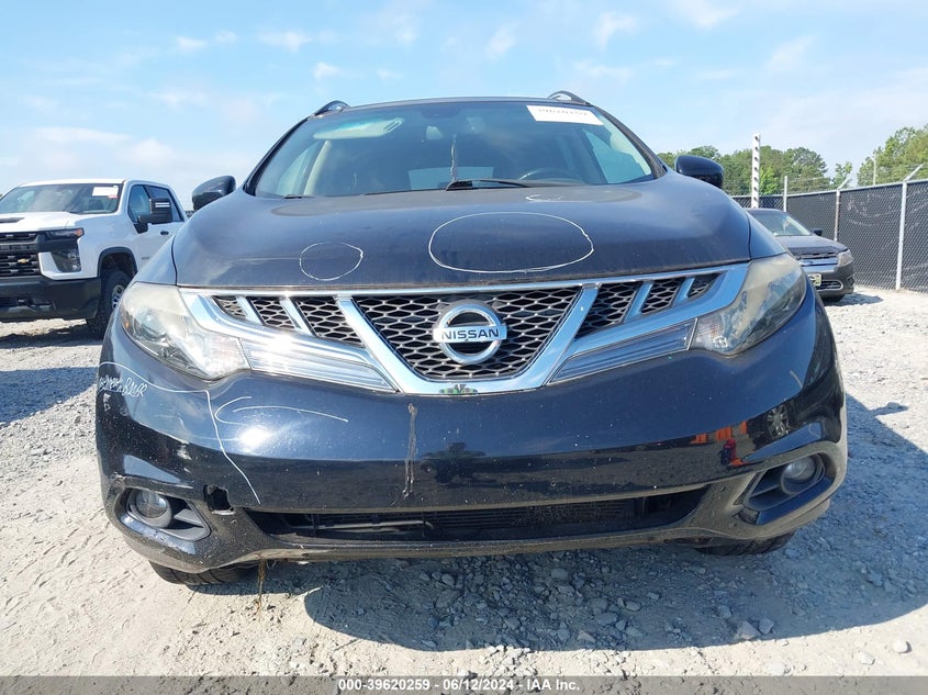 2012 Nissan Murano Le VIN: JN8AZ1MWXCW236059 Lot: 39620259