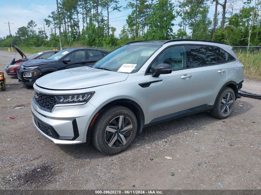 2022 Kia Sorento Ex VIN: 5XYRH4LF3NG153139 Lot: 39620270