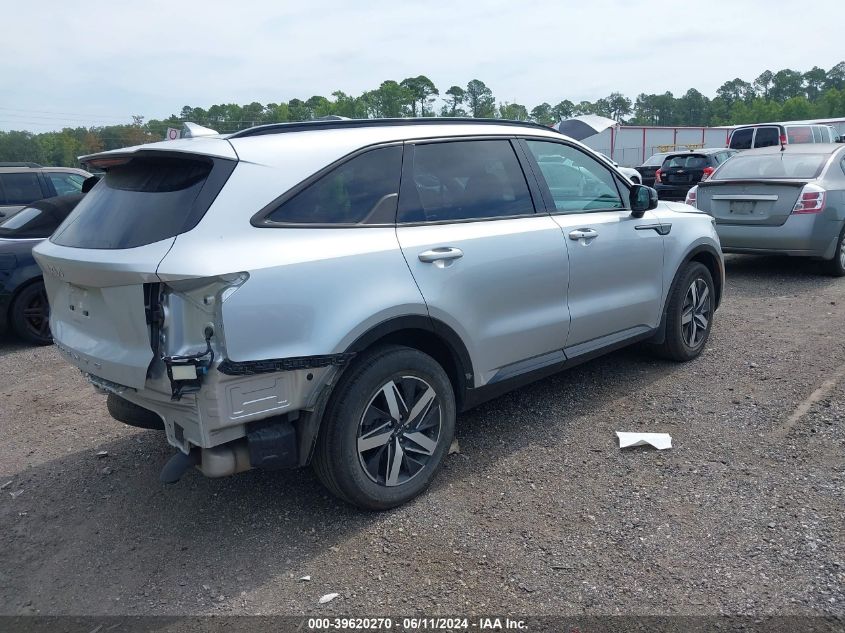 2022 Kia Sorento Ex VIN: 5XYRH4LF3NG153139 Lot: 39620270