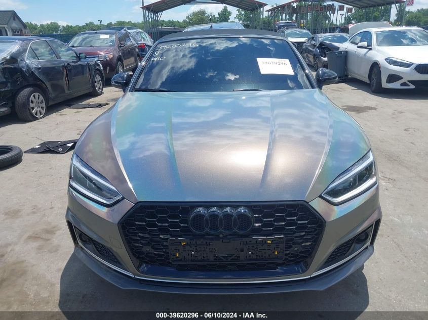 2018 Audi S5 3.0T Premium Plus VIN: WAU24GF54JN001615 Lot: 39620296