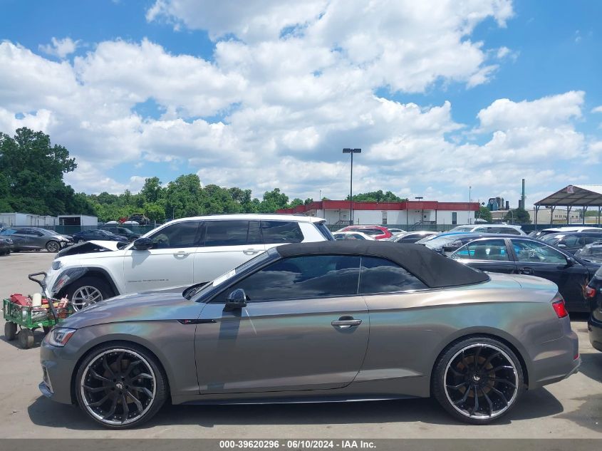 2018 Audi S5 3.0T Premium Plus VIN: WAU24GF54JN001615 Lot: 39620296