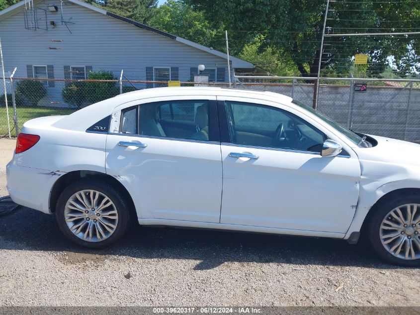 2012 Chrysler 200 Limited VIN: 1C3CCBCG0CN306927 Lot: 39620317