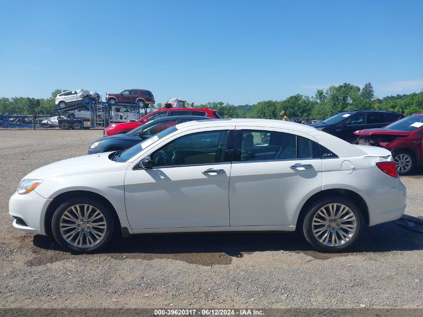 2012 Chrysler 200 Limited VIN: 1C3CCBCG0CN306927 Lot: 39620317