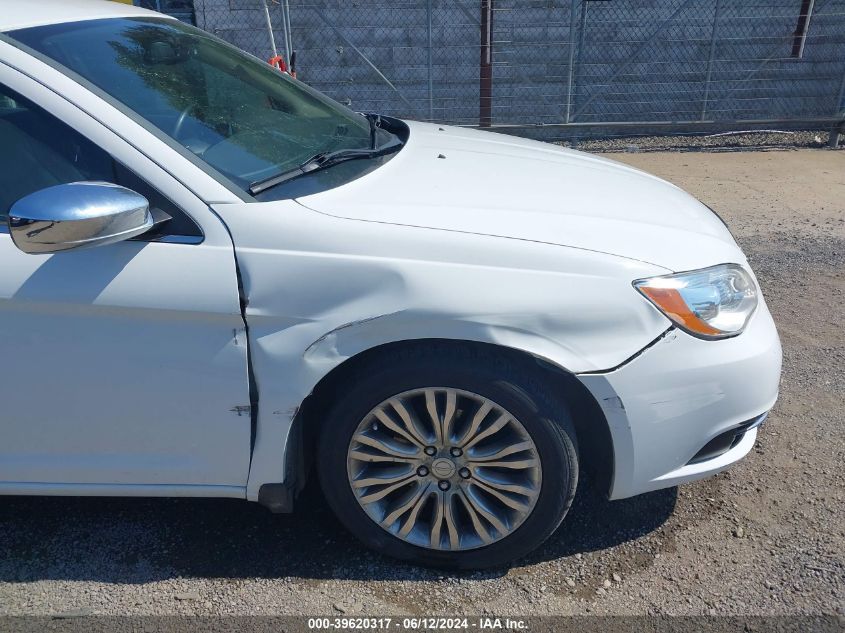 2012 Chrysler 200 Limited VIN: 1C3CCBCG0CN306927 Lot: 39620317