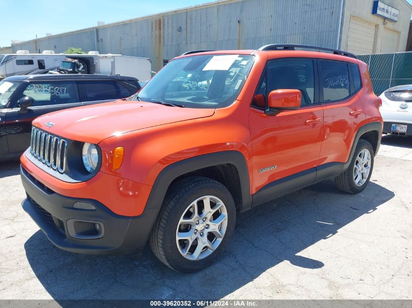 2016 Jeep Renegade Latitude VIN: ZACCJBBT2GPC53354 Lot: 39620352