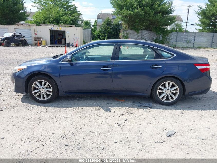 2014 Toyota Avalon Xle Premium VIN: 4T1BK1EB4EU117692 Lot: 39620407