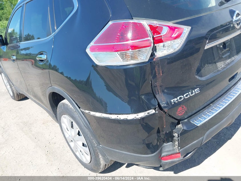 2016 Nissan Rogue S VIN: KNMAT2MV0GP704665 Lot: 39620434