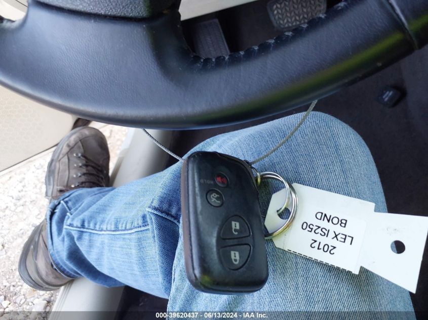 2012 Lexus Is 250 VIN: JTHBF5C27C5166135 Lot: 39620437