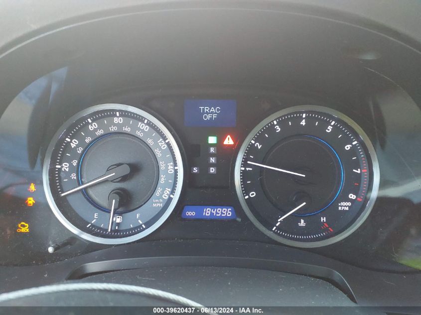 2012 Lexus Is 250 VIN: JTHBF5C27C5166135 Lot: 39620437