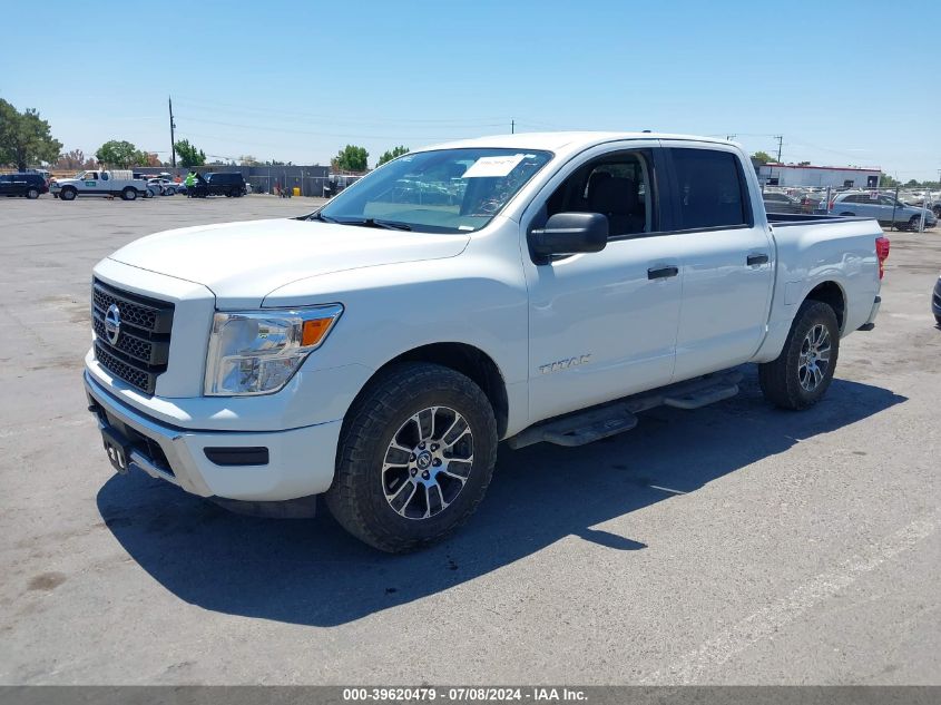 2022 Nissan Titan Sv 4X4 VIN: 1N6AA1EC6NN106809 Lot: 39620479