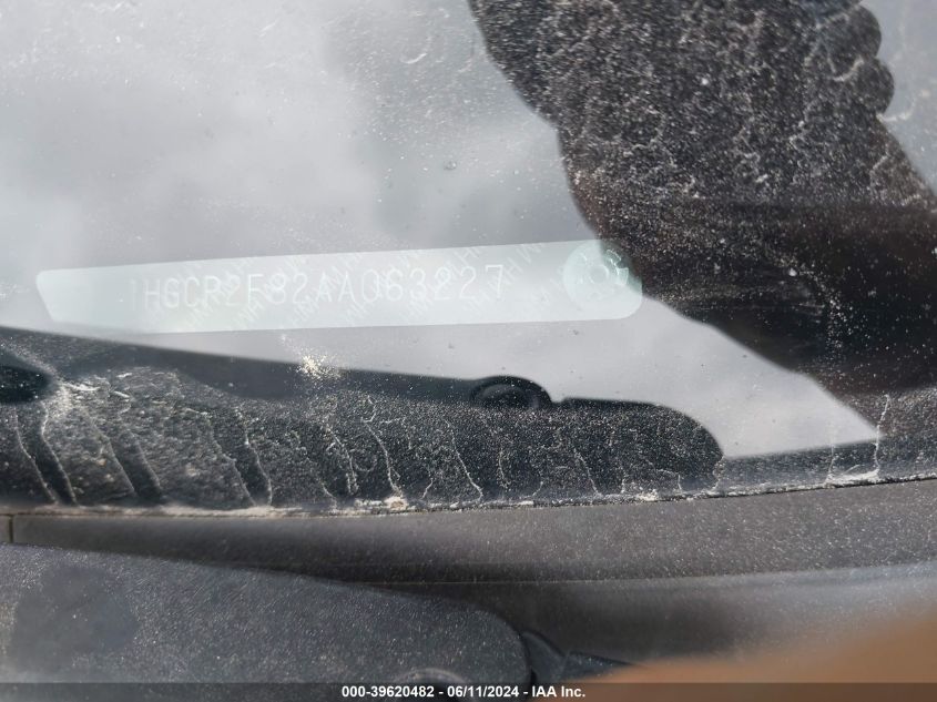 2010 Honda Accord 2.4 Ex-L VIN: 1HGCP2F82AA063227 Lot: 39620482