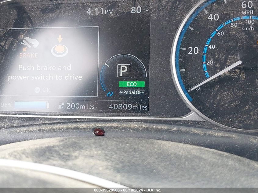 2021 Nissan Leaf Sv Plus 62 Kwh VIN: 1N4BZ1CV5MC552518 Lot: 39620506