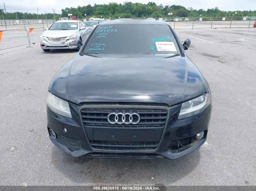 2011 Audi A4 2.0T Premium VIN: WAUAFAFL8BN049833 Lot: 39620518