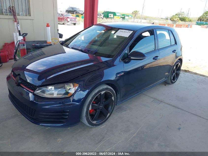 2017 Volkswagen Golf Gti Autobahn 4-Door/S 4-Door/Se 4-Door/Sport 4-Door VIN: 3VW5T7AU8HM019859 Lot: 39620523