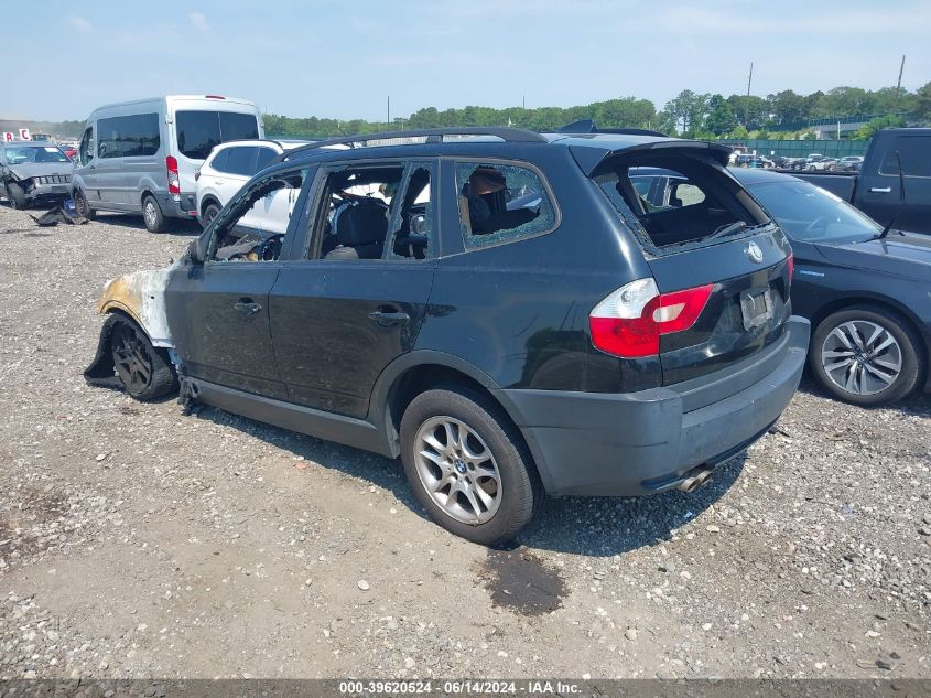 2004 BMW X3 2.5I VIN: WBXPA73494WC40790 Lot: 39620524