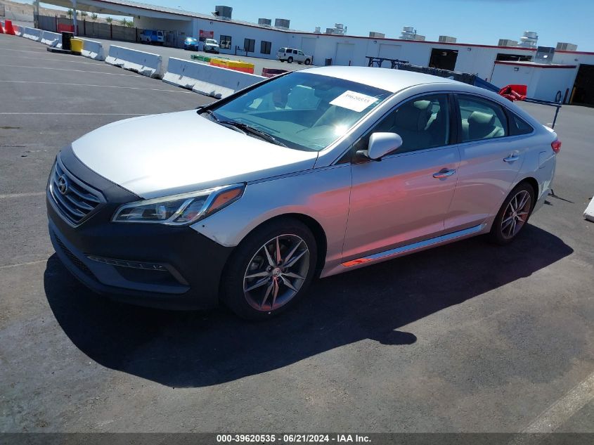 5NPE34AB6FH075706 2015 HYUNDAI SONATA - Image 2