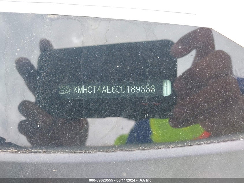 2012 Hyundai Accent Gls VIN: KMHCT4AE6CU189333 Lot: 39620555
