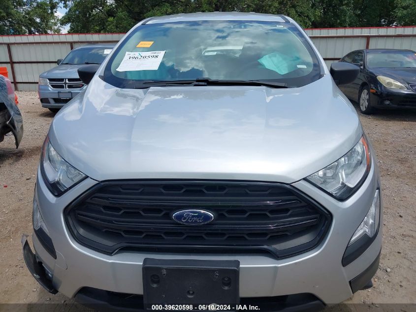 2022 Ford Ecosport S VIN: MAJ6S3FL0NC457247 Lot: 39620598