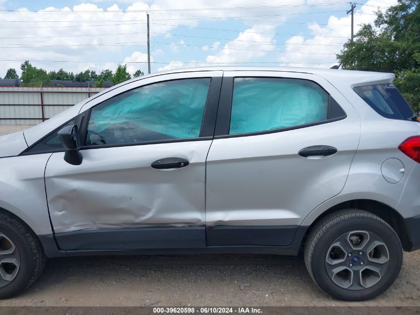 2022 Ford Ecosport S VIN: MAJ6S3FL0NC457247 Lot: 39620598