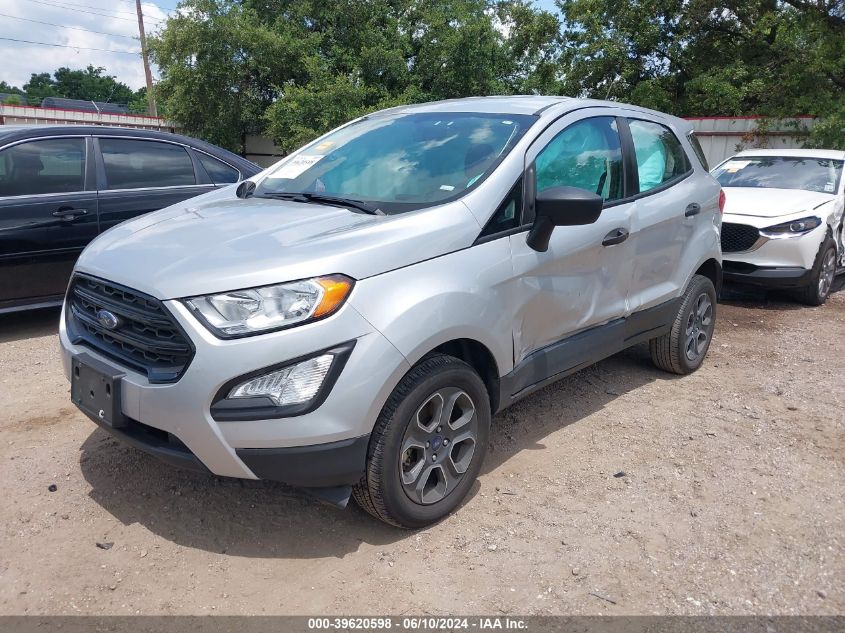 2022 Ford Ecosport S VIN: MAJ6S3FL0NC457247 Lot: 39620598