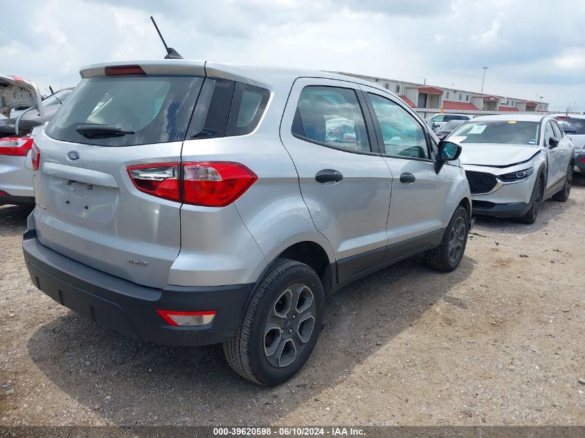 2022 Ford Ecosport S VIN: MAJ6S3FL0NC457247 Lot: 39620598