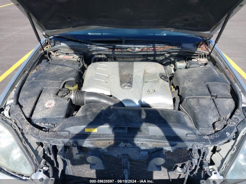 2004 Lexus Ls 430 VIN: JTHBN36FX40166991 Lot: 39620597