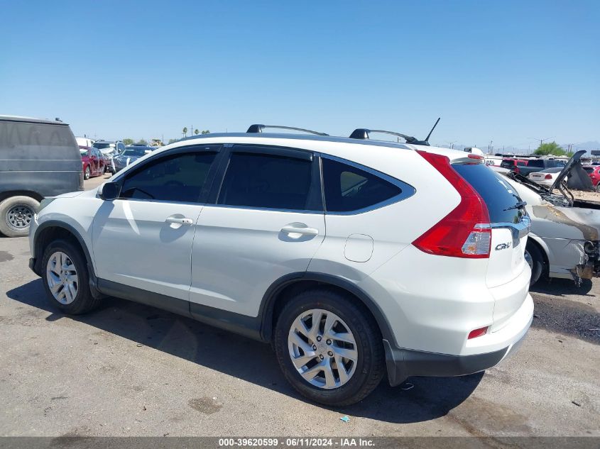 2015 Honda Cr-V Ex-L VIN: 5J6RM4H70FL003972 Lot: 39620599